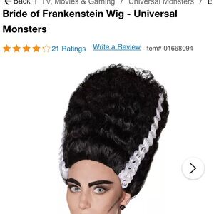 Black and White Women's Hair Extension